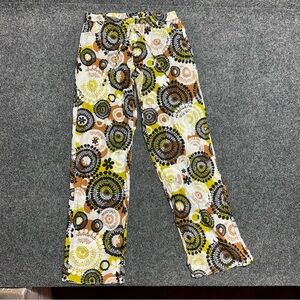 Vera Bradley groovy retro hippie pajama lounge pants y2k cotton boho